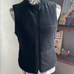 Tommy Hilfiger Black Velvet Vest M